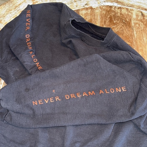 TANK Never Dream Alone Black Cotton Graphic Sweatshirt, Calistoga, Size XL - Picture 8 of 8